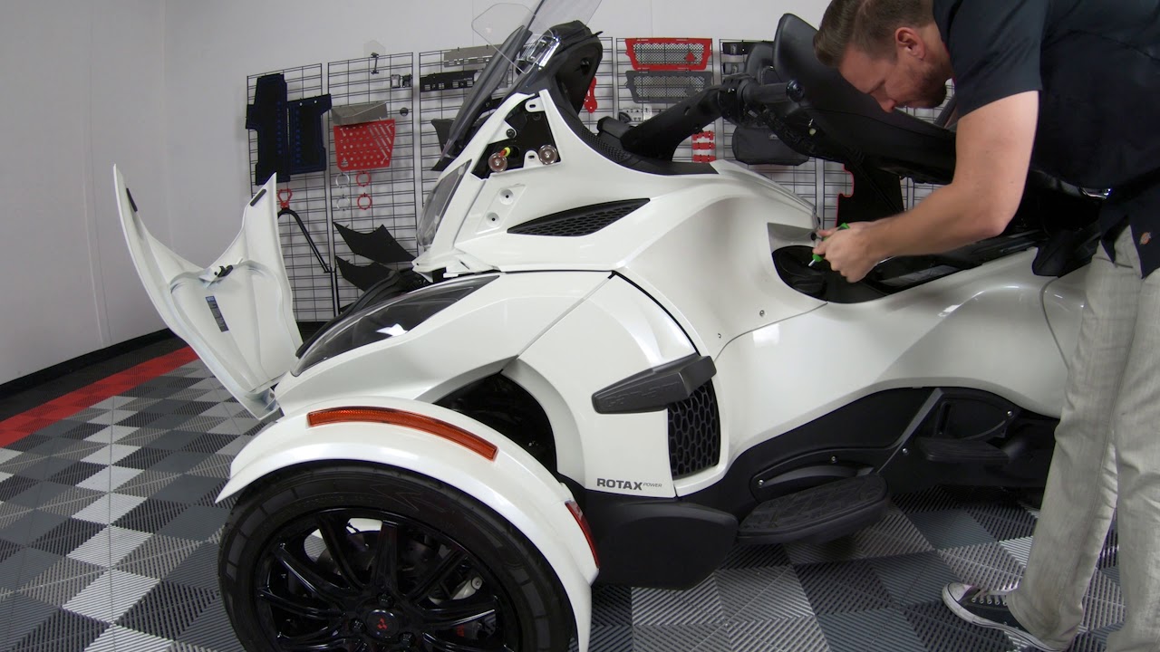 K&N Air Filter Install for the Can-Am Spyder RT (1330cc engines)