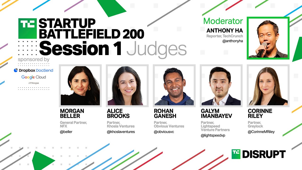 2024 Startup Battlefield Top 20 Finalists: Session 1 | TechCrunch Disrupt 2024