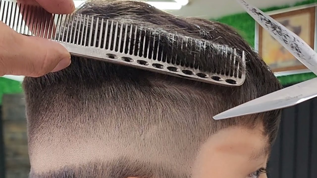 como unir los laterales de un corte de cabello la barbería tiene un secreto