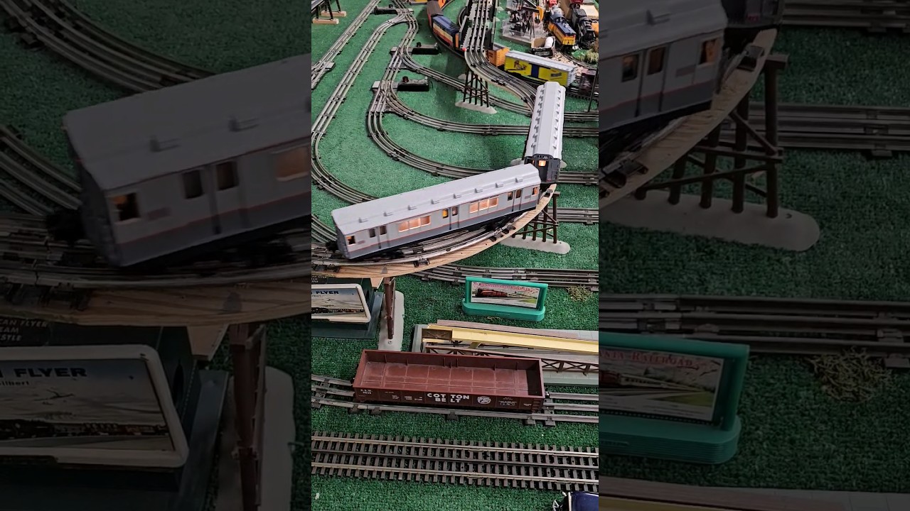 The O Gauge subway cars travel the high rail mainline at TTM #model #fun #train #subway #Lionel #tx