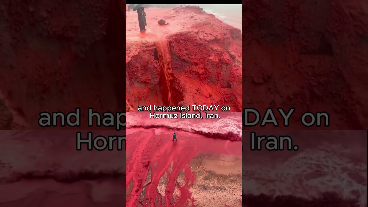 It Rained RED Water TODAY! 🌧️ (Hormuz Island)