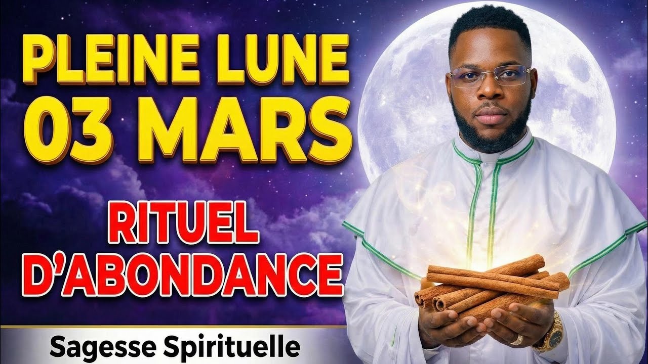 PLEINE LUNE DU 03 MARS 2026 🌕 RITUEL D’ABONDANCE AVEC LA CANNELLE