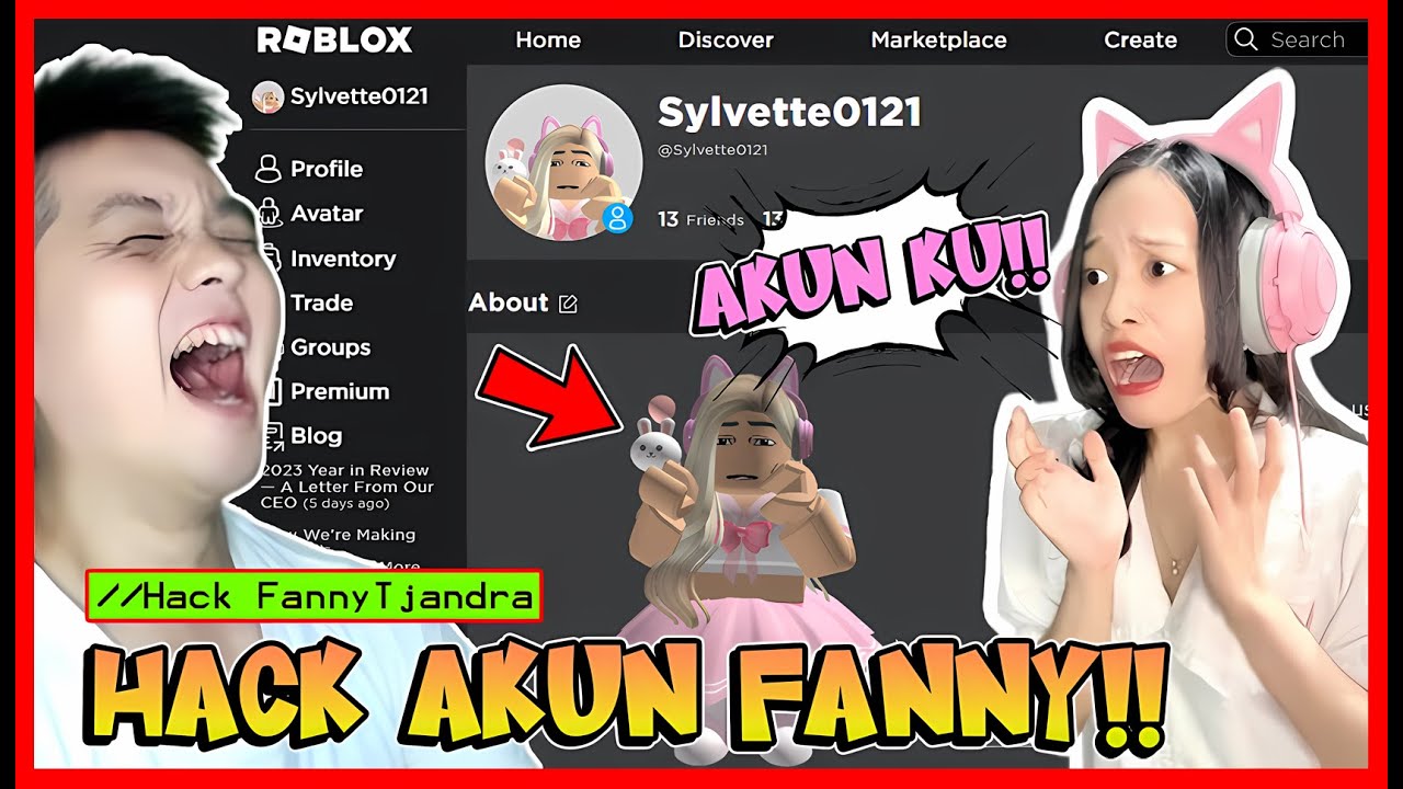 ATUN H4CK AKUN @Fanny Tjandra !! AVATARNYA DARI PRINCESS JADI GAGAH !! Feat @MOMON Roblox