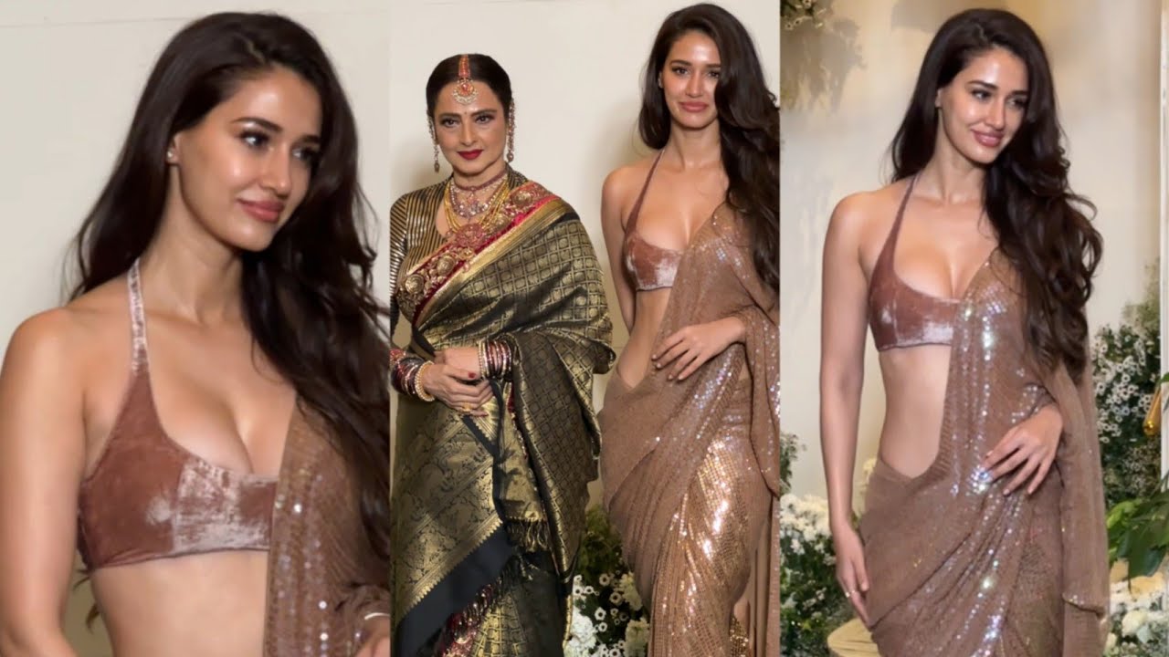 Disha Patani & Rekha at Manish Malhotra's Diwali House Party 😍🔥📸
