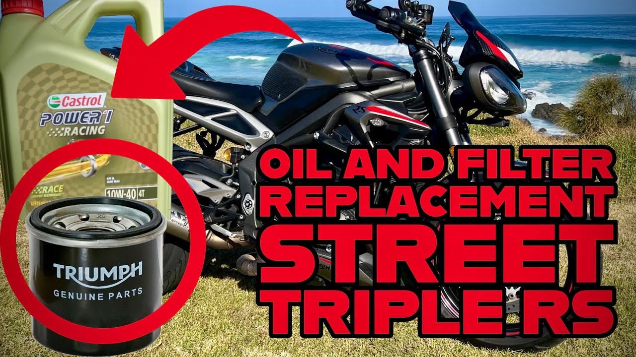 How to Change Your Oil and Filter (DIY Oil Change) on a Street Triple