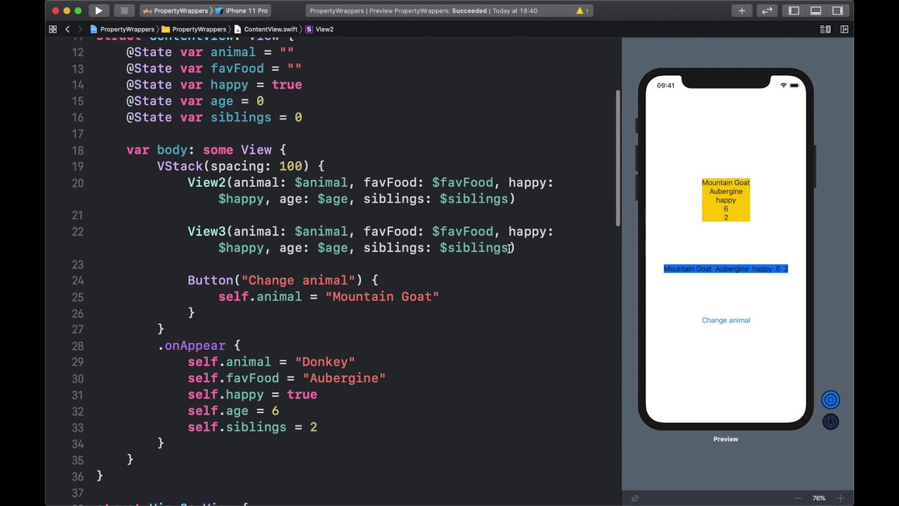 SwiftUI |&nbsp;Property Wrappers - @ObservedObject