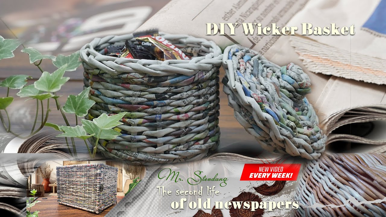 DIY Wicker Basket With Lid: Step-by-Step Tutorial | Easy DIY Project
