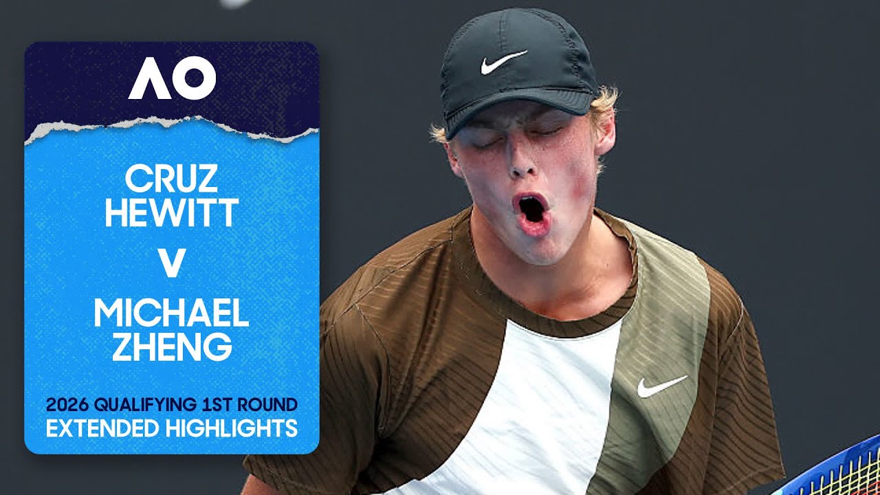 Cruz Hewitt v Michael Zheng Extended Highlights | Australian Open 2026 Qualifying First Round