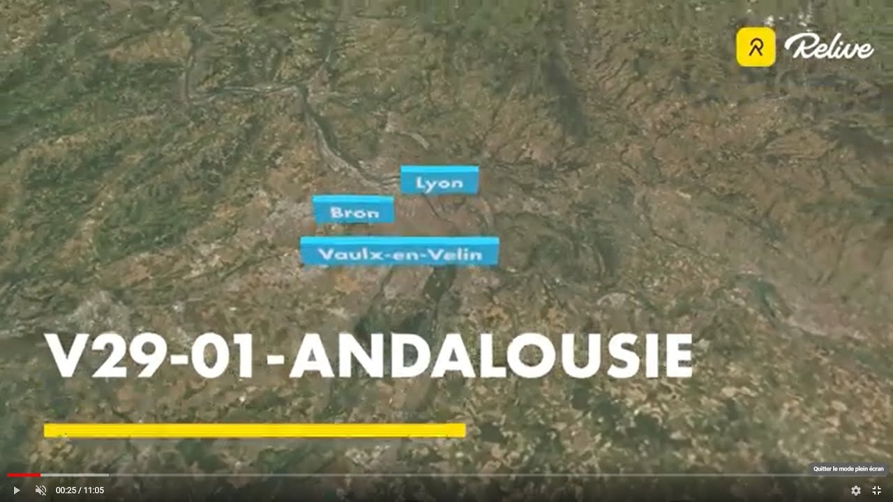 V29 Andalousie 2021-2022 - tracé des 5 premières semaines - laperleencampingcar