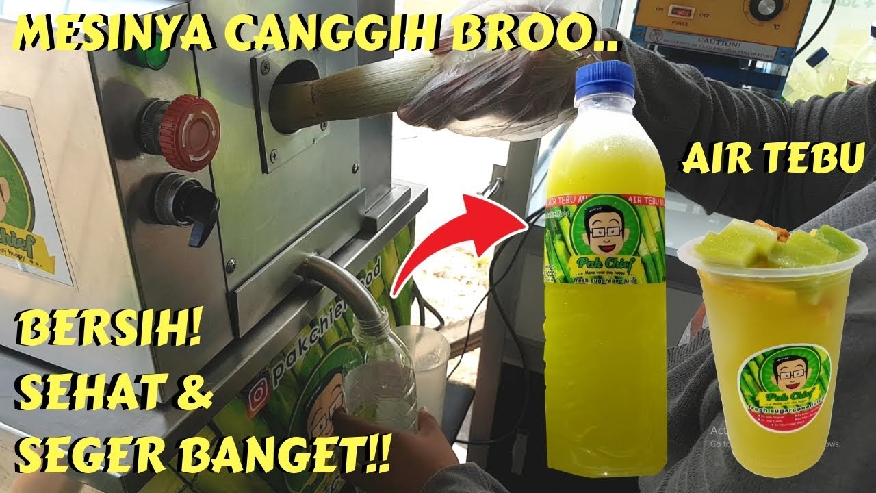 VIRAL !! ES TEBU 5 RASA, JERUK, KELAPA, LIDAH BUAYA DAN JAHE l PAK CIEF l INDONESIAN STREET FOOD