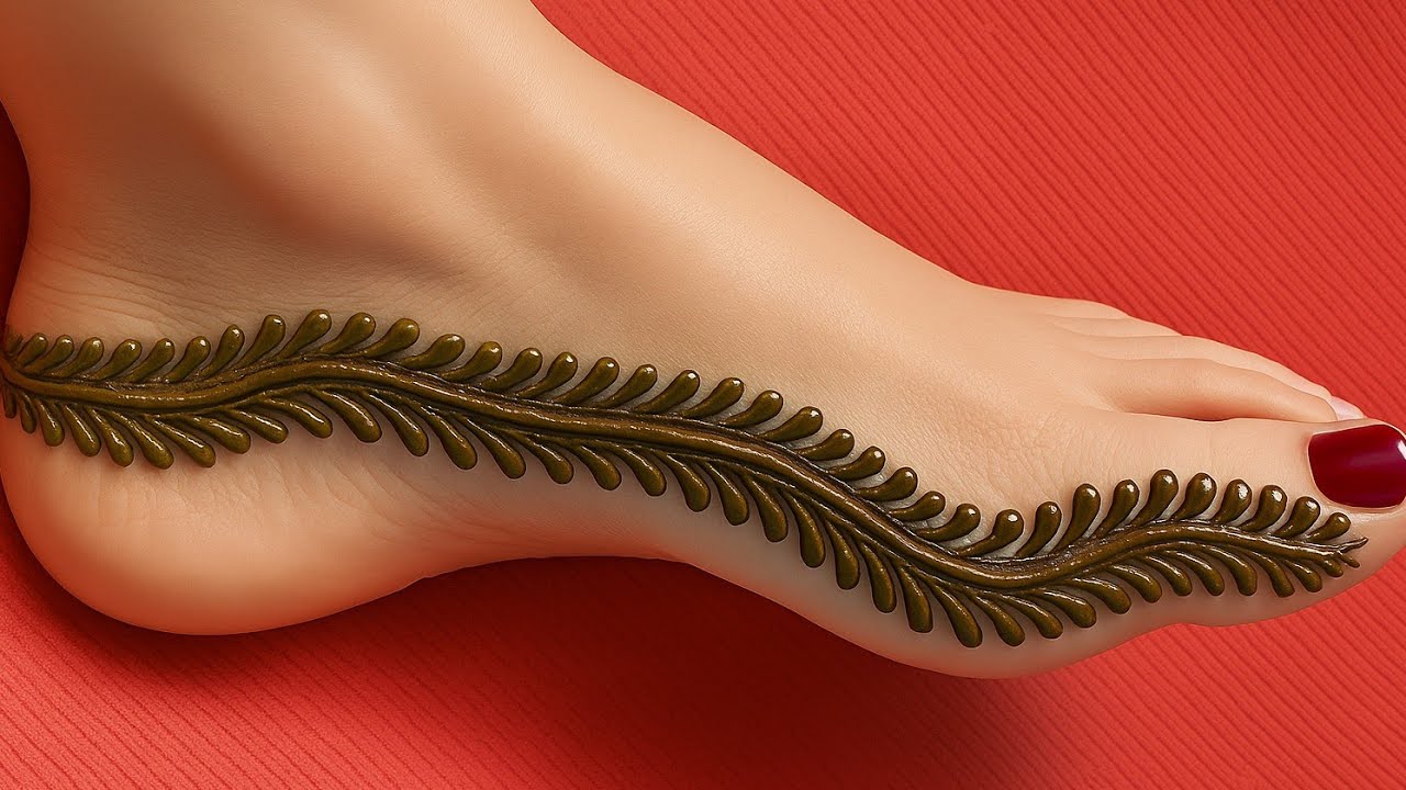  करवा चौथ में बनाओ पैरों के लिए आसान & स्टाइलिश mehndi // ज्वेलरी मेंहदी डिजाइन// Simple legs mehndi