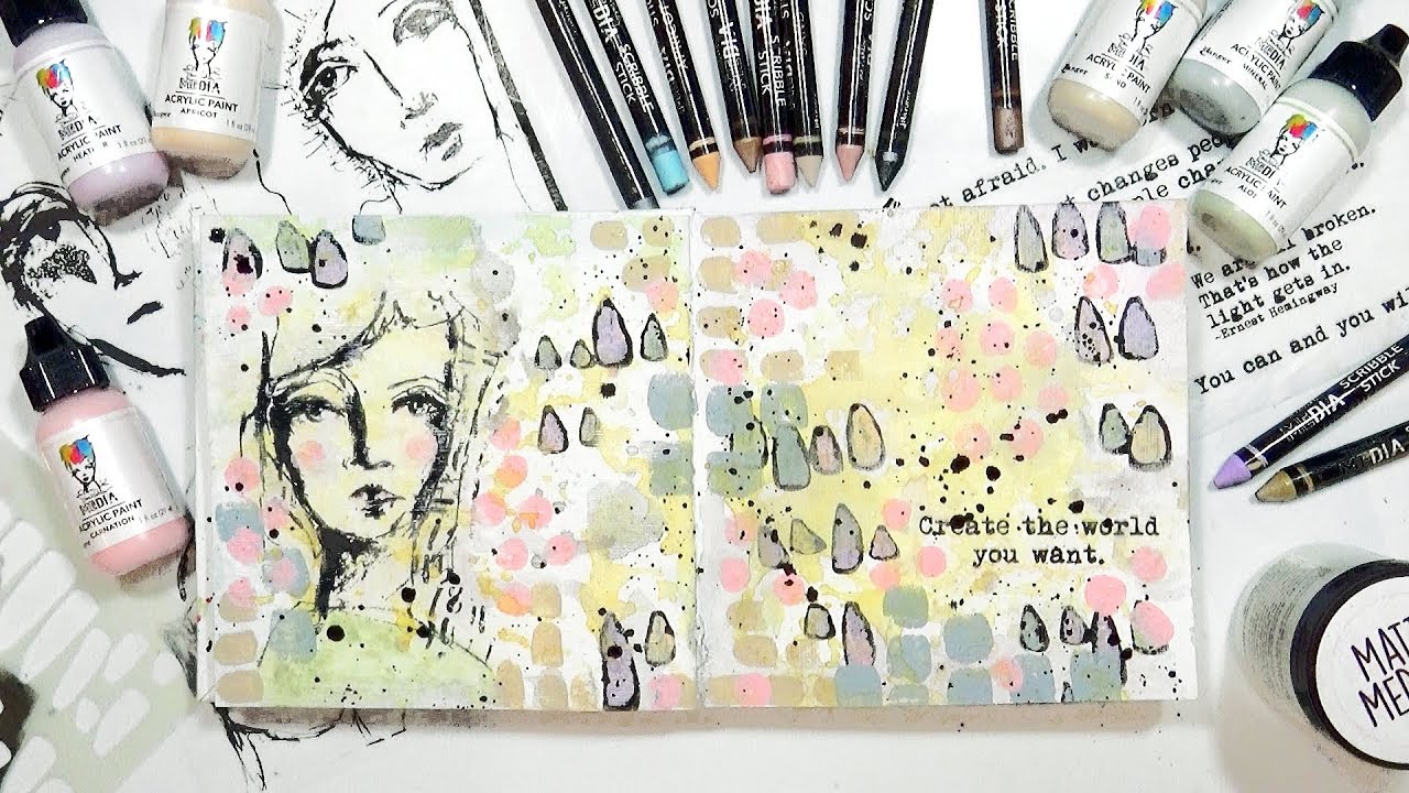NEW Dina Wakley Scribble Sticks & Paints