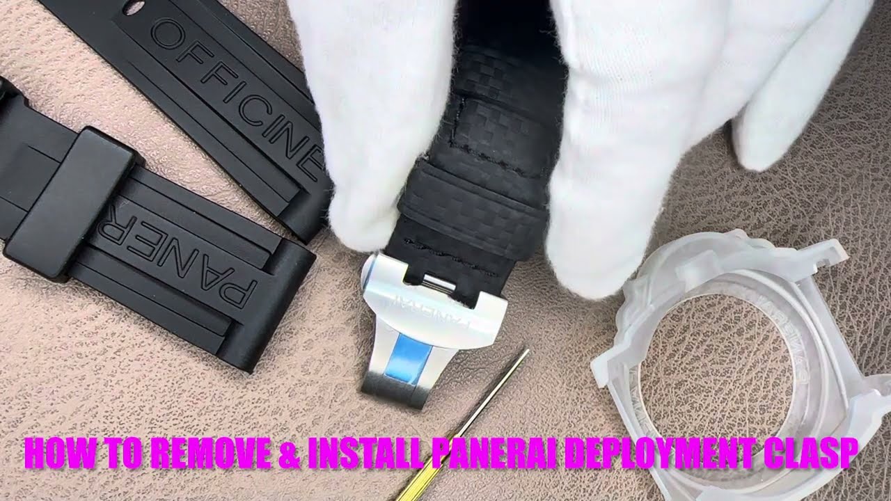 How to Remove & Install Panerai Deployment Clasp | NobleStrap
