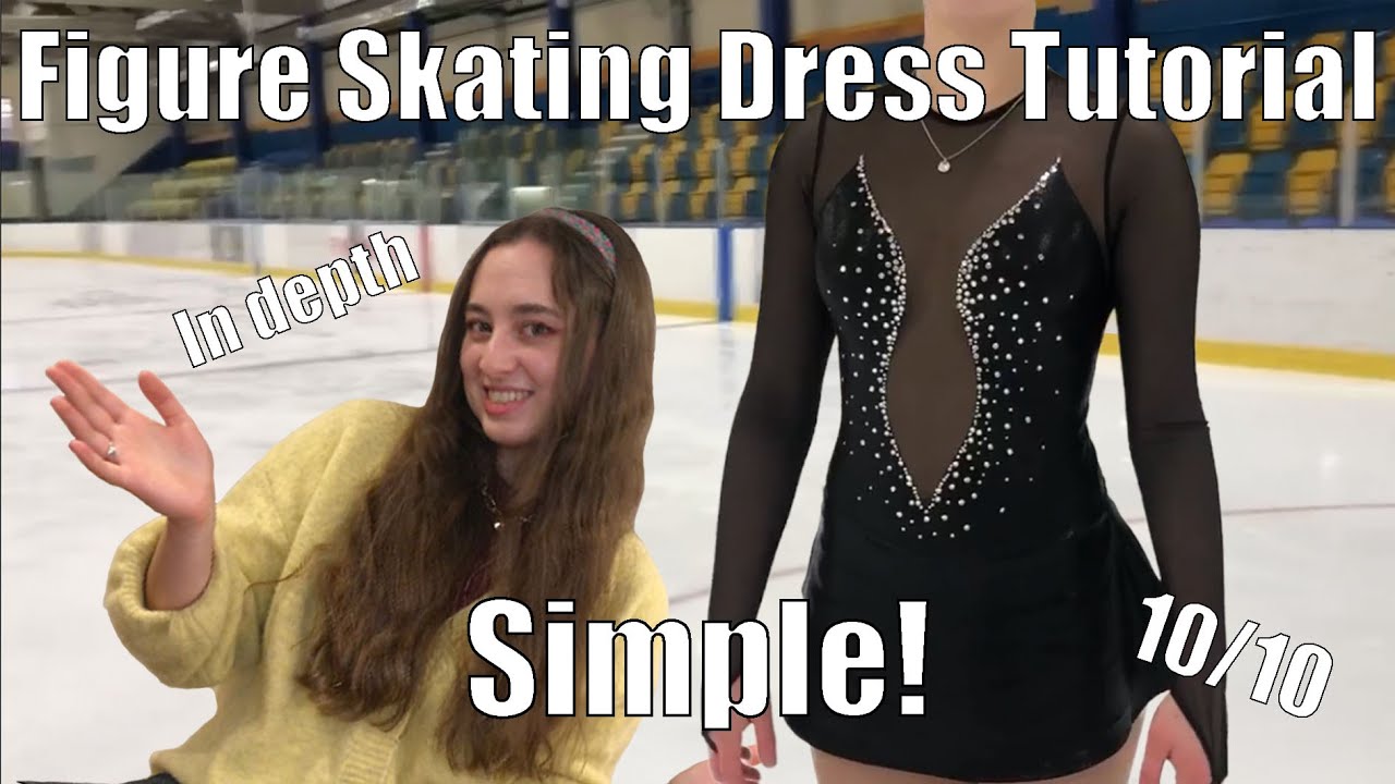 In depth figure skating dress TUTORIAL!! Dress #5