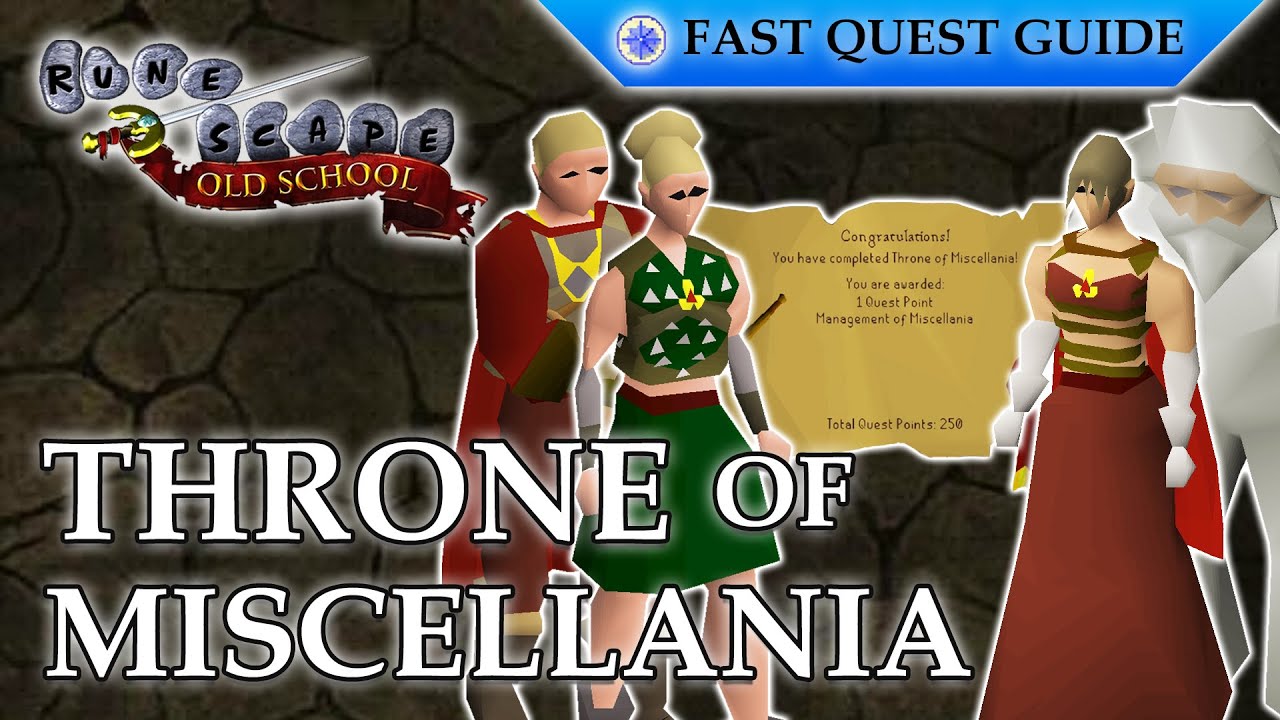 Throne Of Miscellania Quest | OSRS Quality Quick Guide [2025]