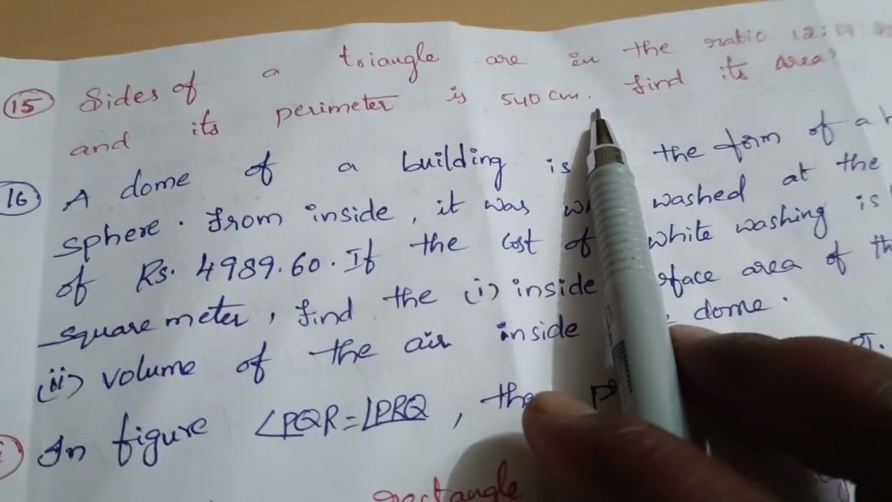 9th class SA2 important problems 