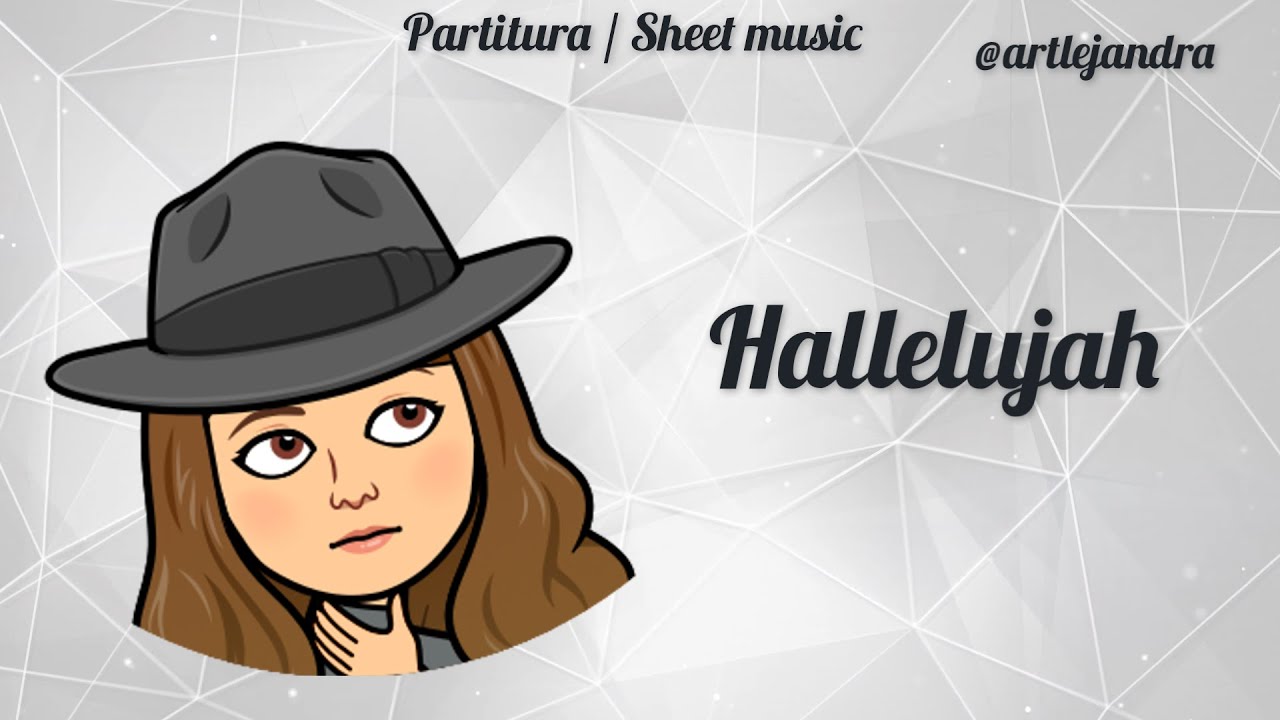 LEONARD COHEN - HALLELUJAH (partitura/sheet music)