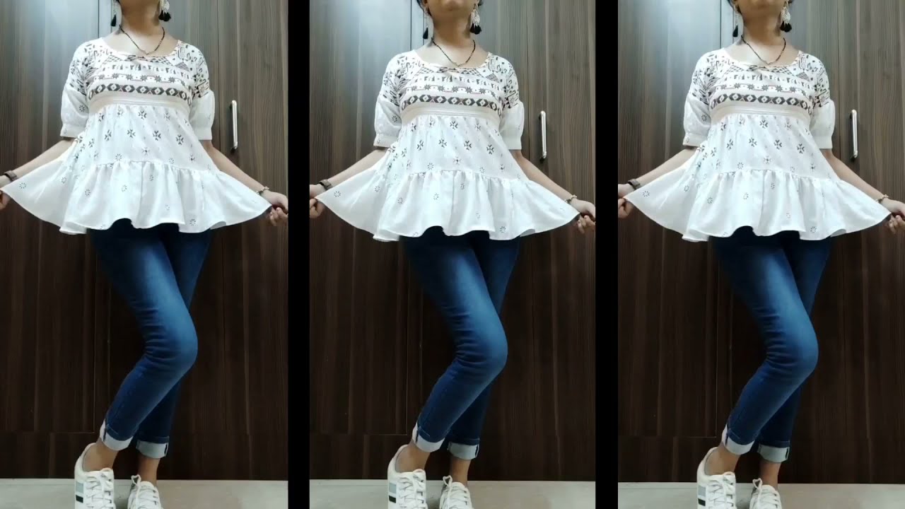 How to make top from old Palazzo/DIY  top//Reuse old palazzo//transform old Palazzo!!