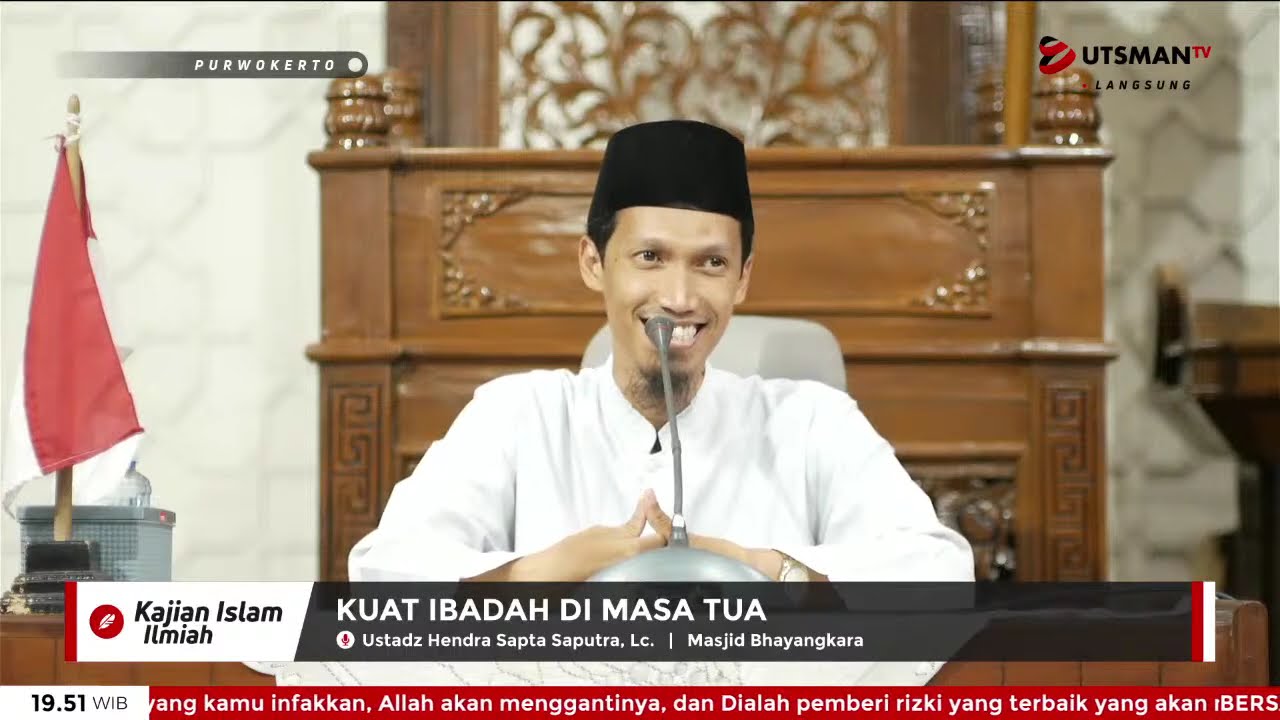 LIVE Kuat Ibadah di Masa Tua - Ust. Hendra Sapta Saputra, Lc.