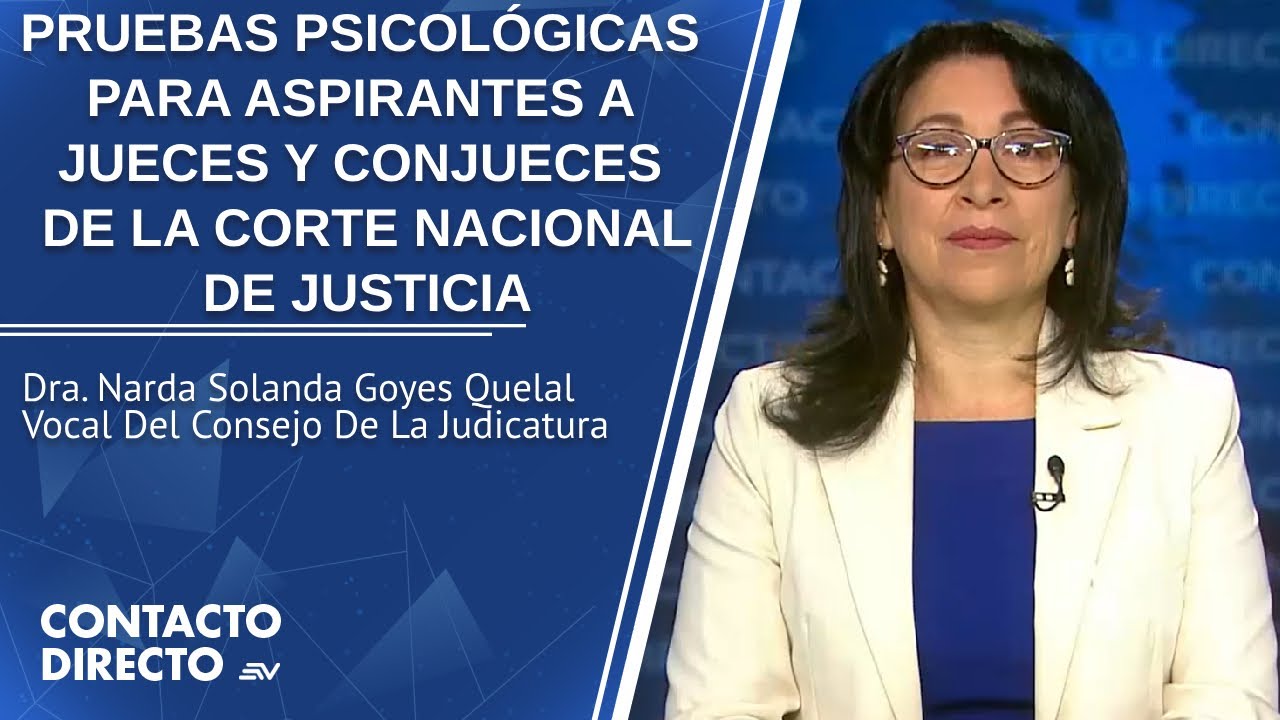 Entrevista con Narda Solanda Goyes - Vocal Consejo De La Judicatura | Contacto Directo | Ecuavisa