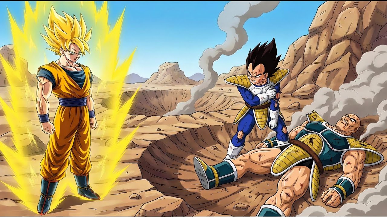 ¿Que hubiera pasado si Goku se transformaba en Super Saiyayin contra su hermano Raditz? Parte 3