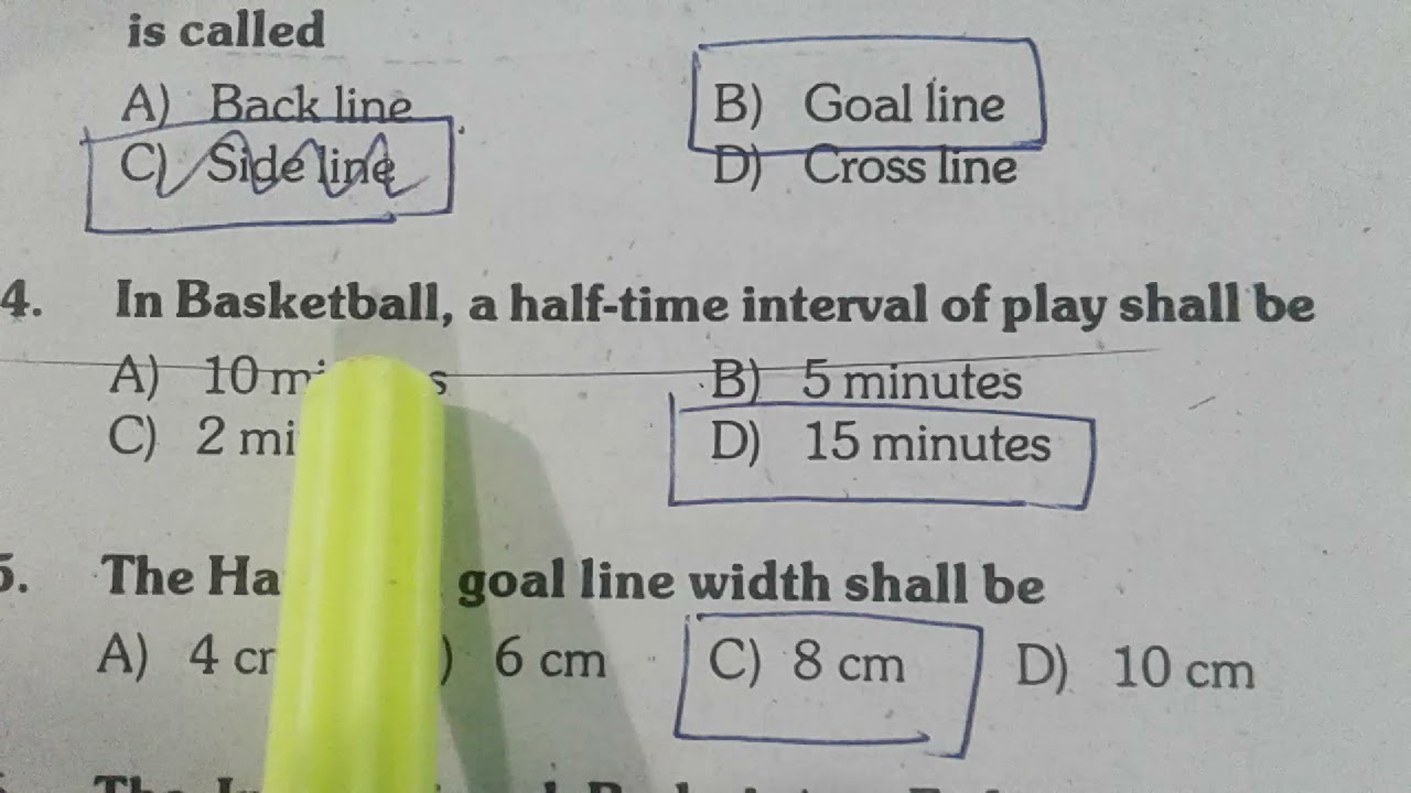 PG-TRB Physical Director : - PG -TRB Physical Director Question Paper 2015 (Part-1)