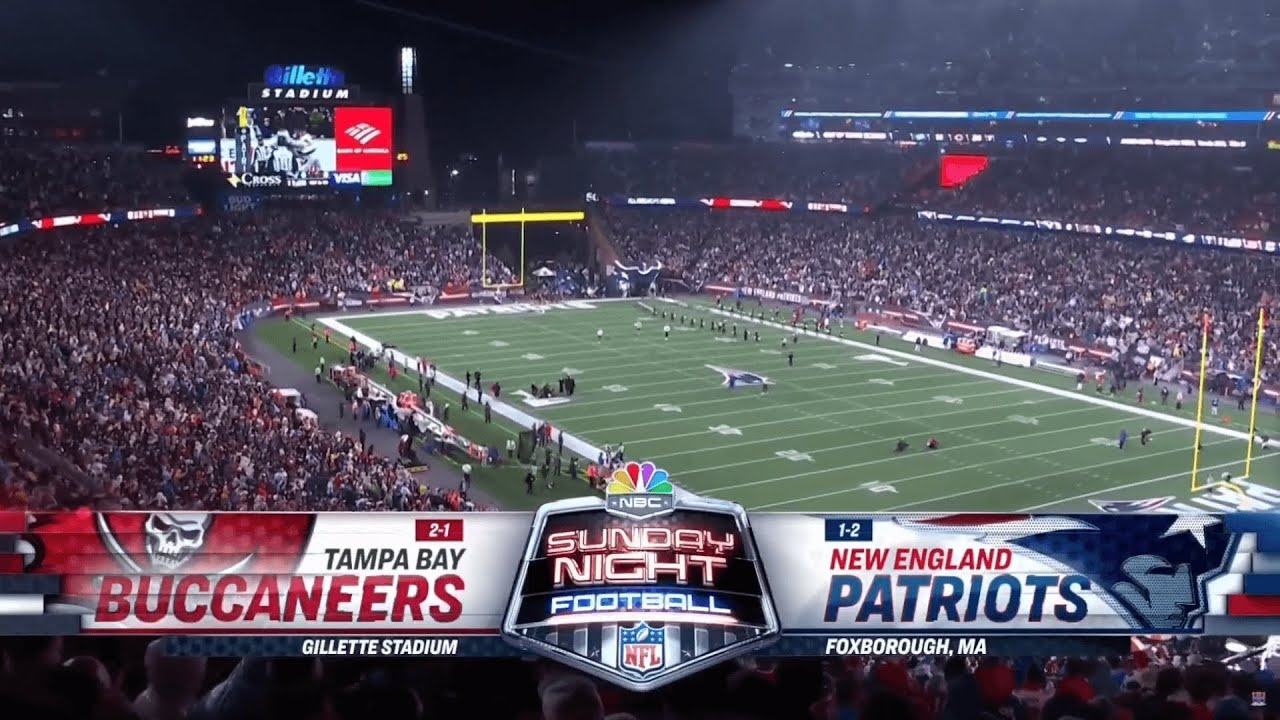Sunday Night Football on NBC intro | TB@NE | 10/3/2021