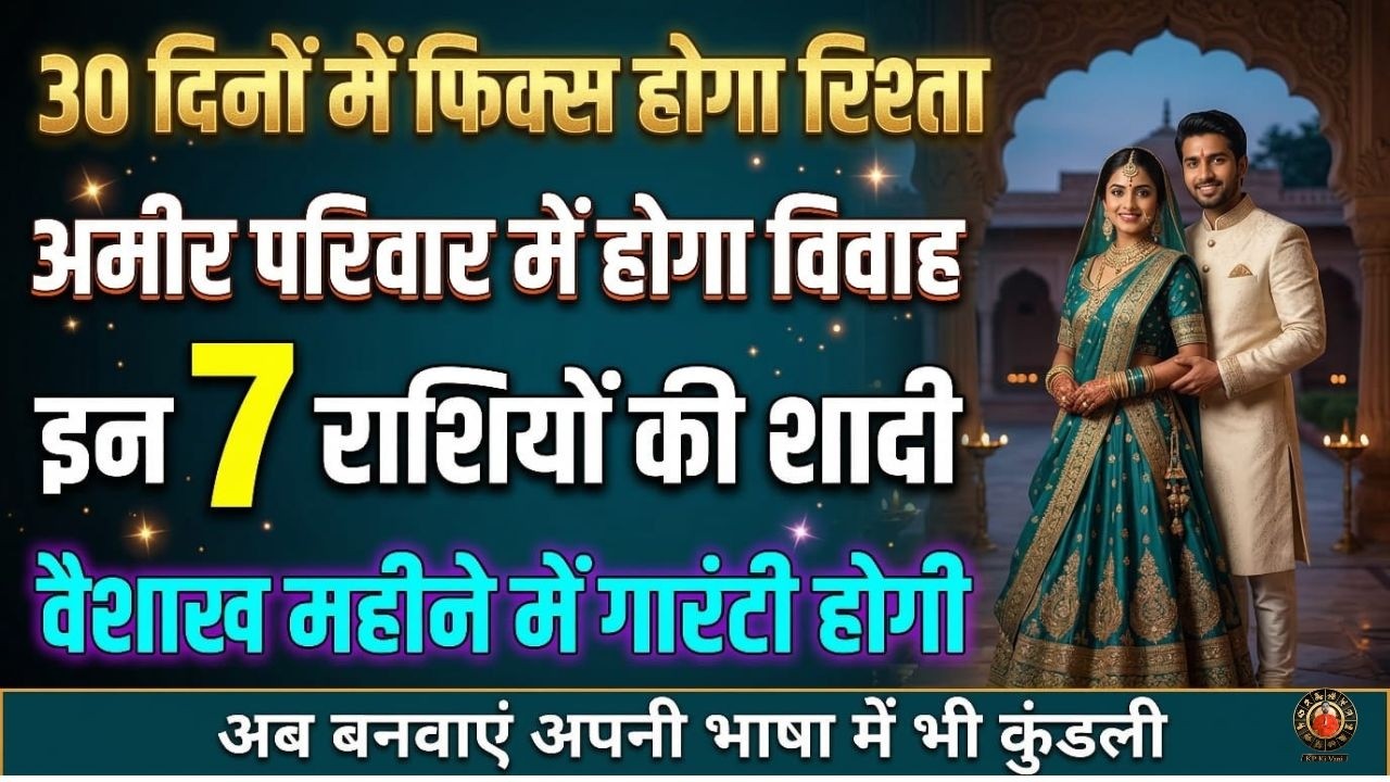 April Month Vivah 2026 | 7 राशियों की शादी वैशाख में होगी| Marriage Predictions 2026 | #Wedding
