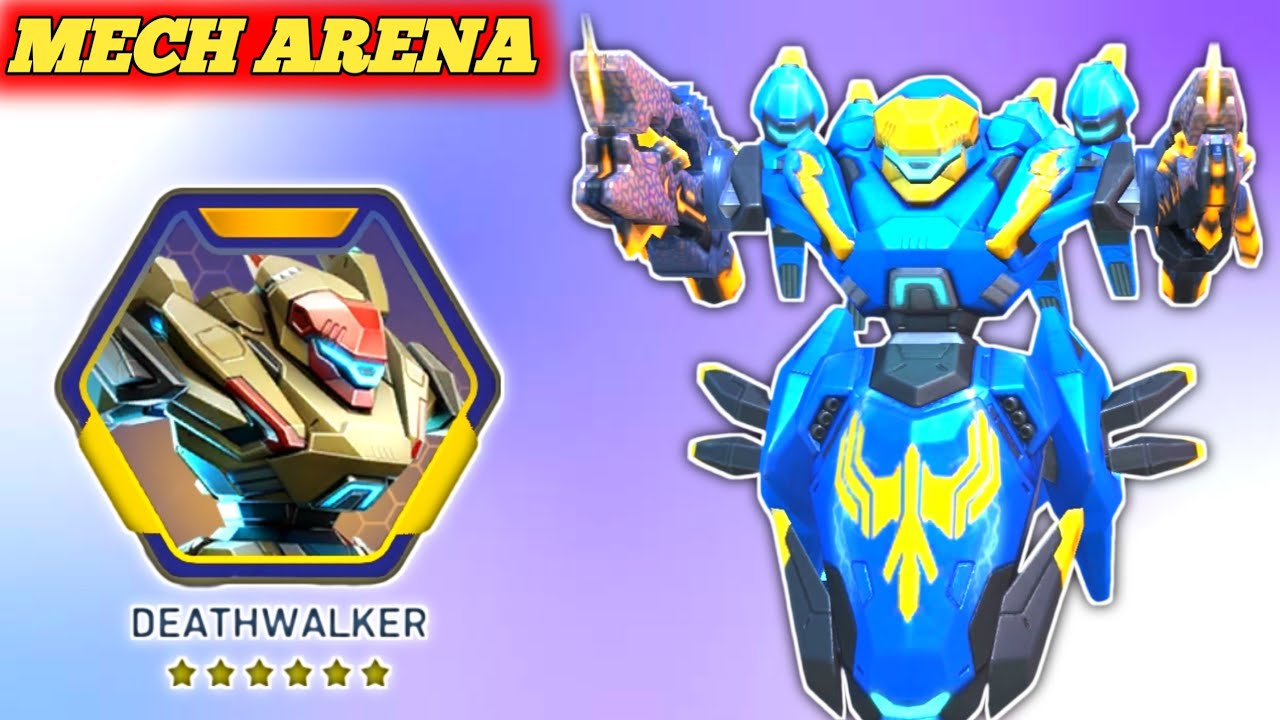 Deathwalker with Hellfire 16 & 12 Gameplay - Mech Arena