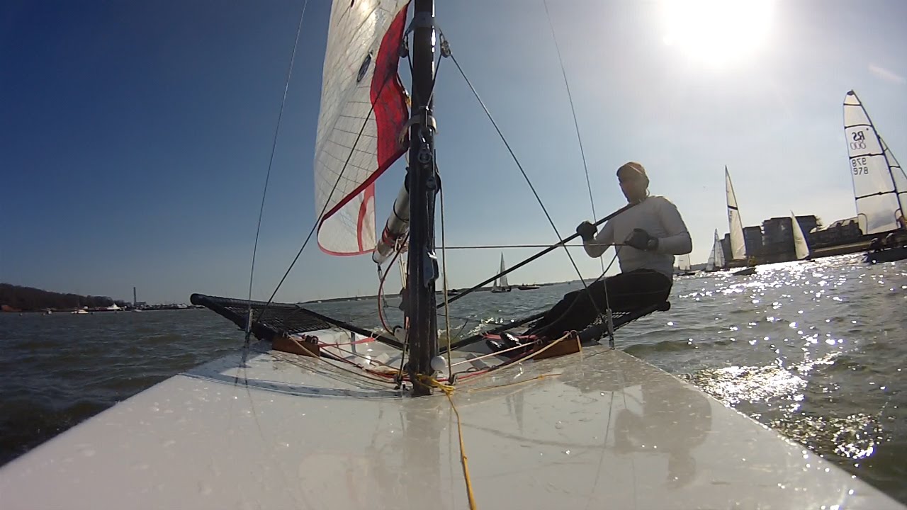 funNstuff 2015 Wilsonians Warm Up Series Race 5 Ian was out in his Blaze Dinghy