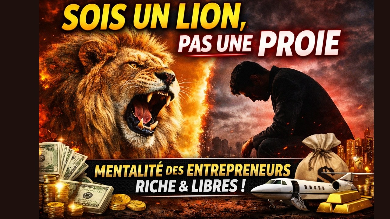 “Sois un Lion, Pas une Proie : Deviens Puissant, Riche et Libre” #devenirriche #entrepreneur