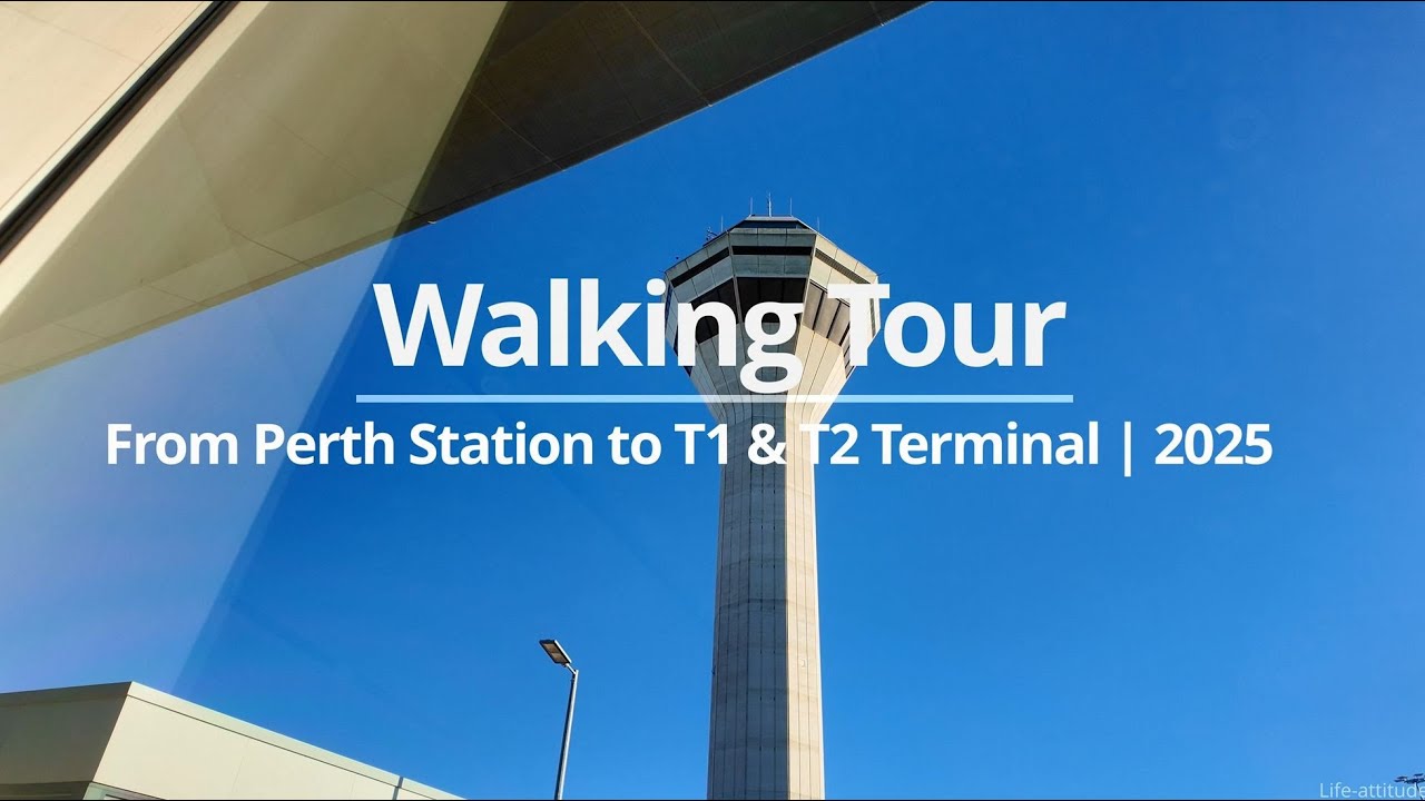 Train Ride to Perth Airport (T1 & T2) + Departure Walkthrough (2025)