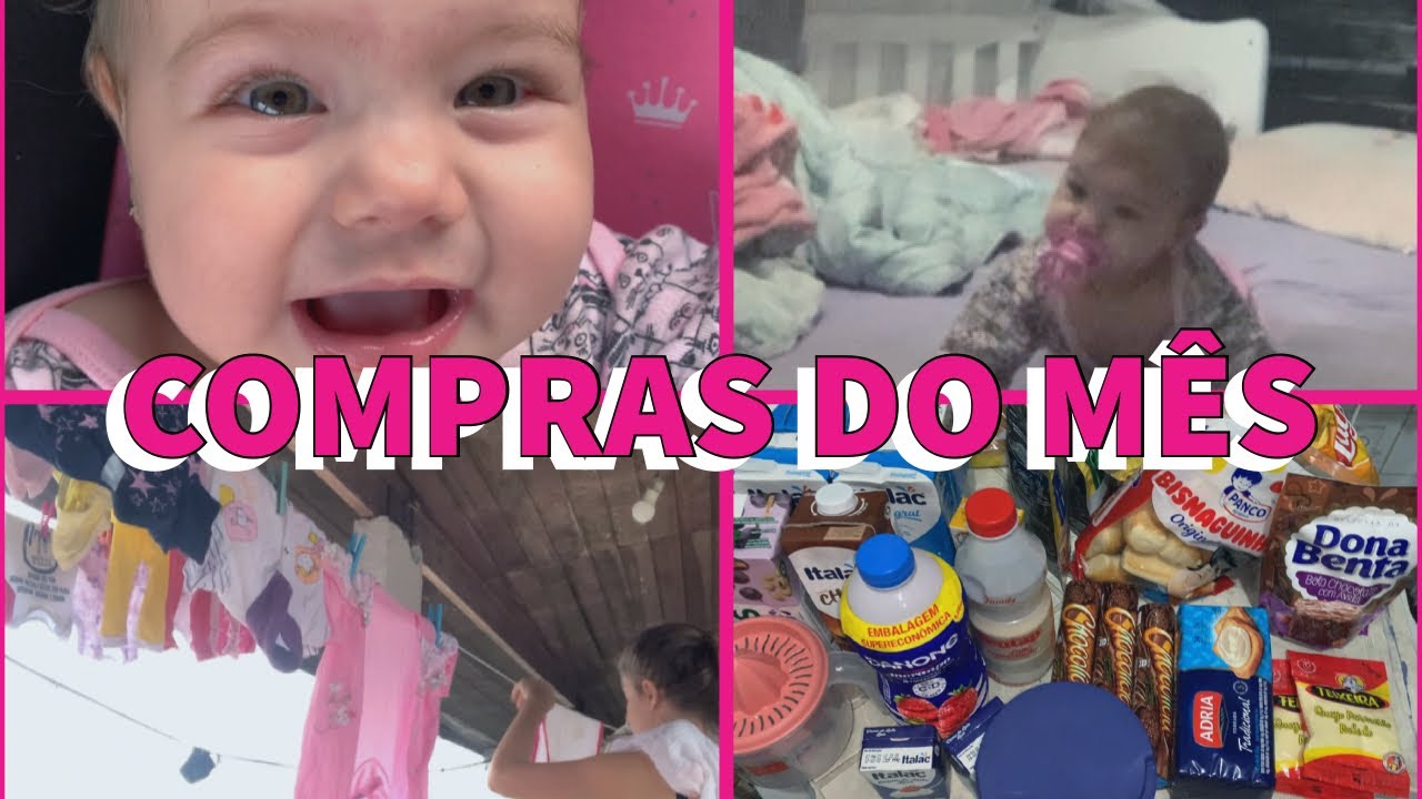 COMPRAS DO M&Ecirc;S + LIMPEZA DI&Aacute;RIA | M&atilde;e aos 16 #maternidade #maeefilha #maejovem #compras