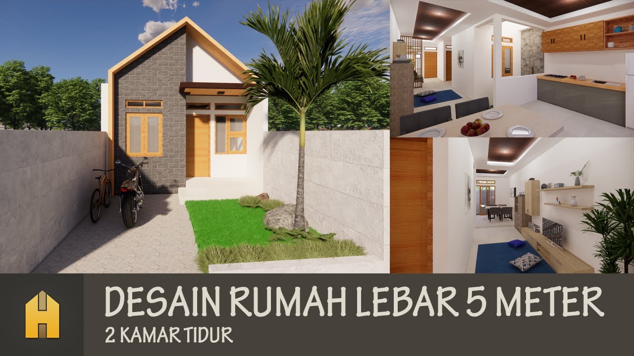 DESAIN RUMAH IDAMAN 5X20 METER