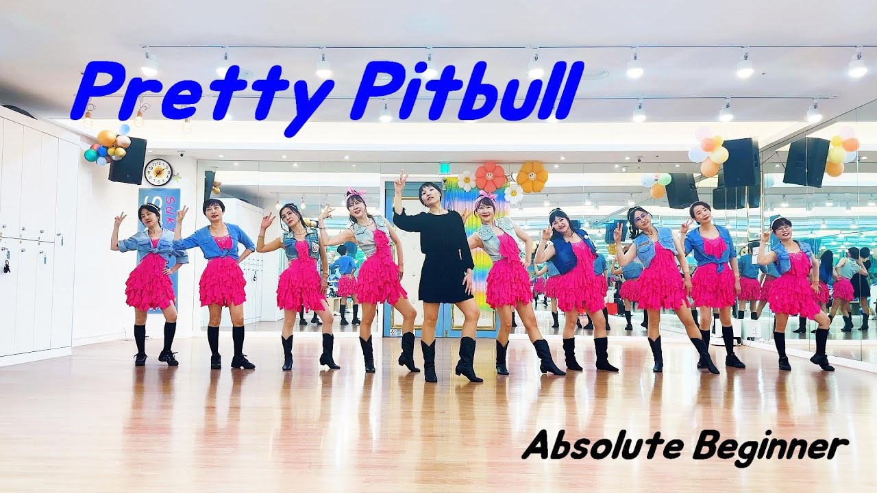 Pretty Pitbull Line Dance (Absolute Beginner)