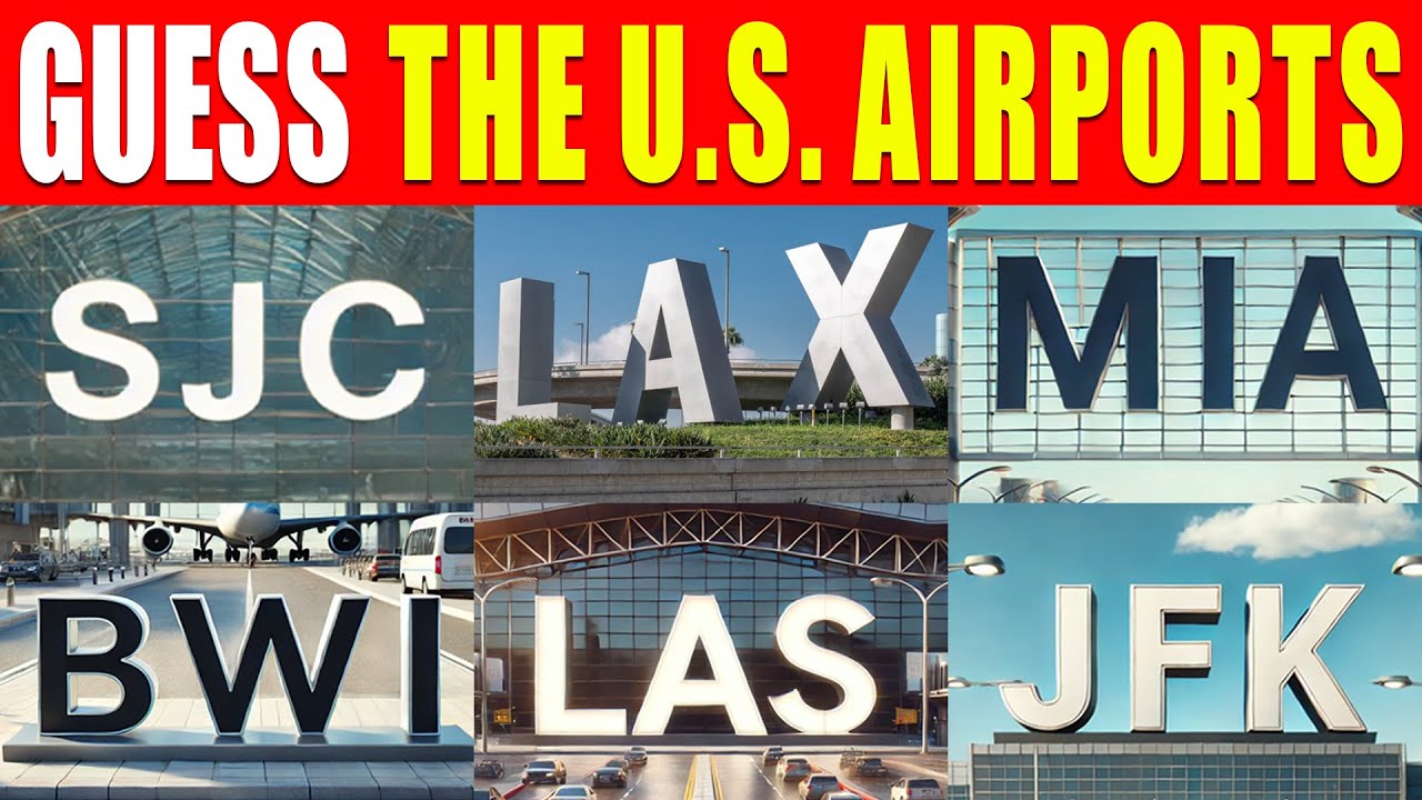 Guess the U.S. Airports | 50 Most Famous IATA Codes | Airport Quiz