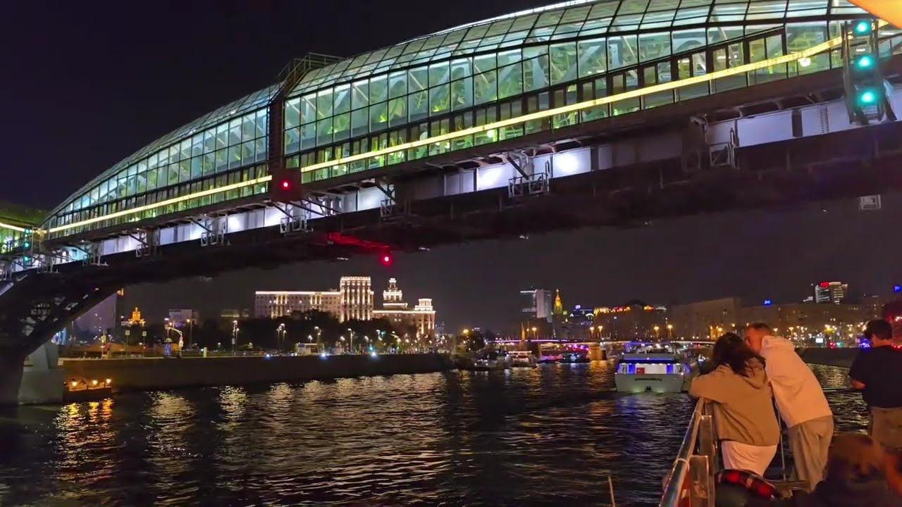Bridges and embankments at Moscow River are exclisive parts of Moscow CBD style.Views from the water