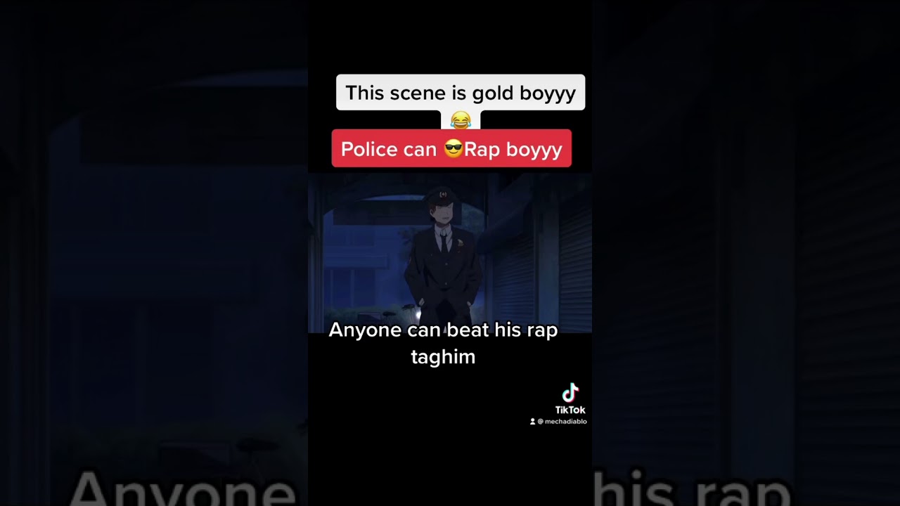 Rap battle between thug and police  |Zombie land saga | Epic police rap battle