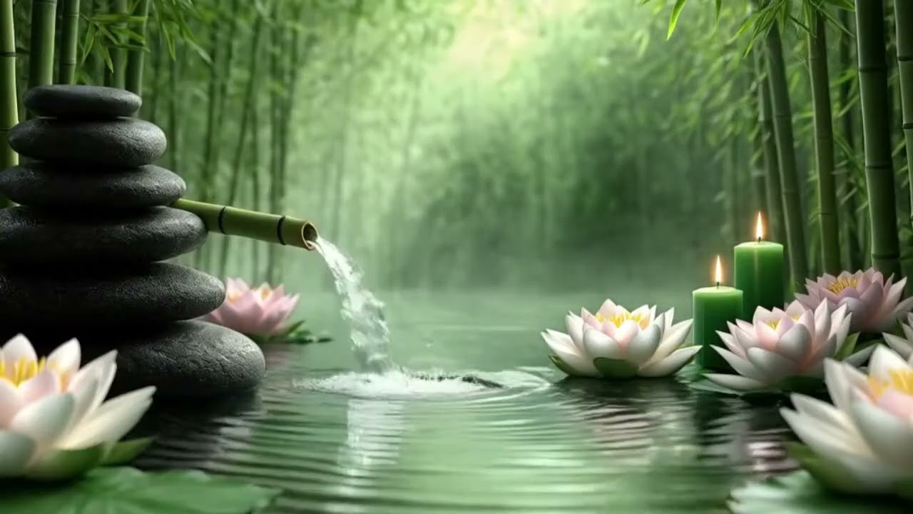 Water Sounds and Relaxing Music 🌳 Peace of Mind, Healing, Stress Relief