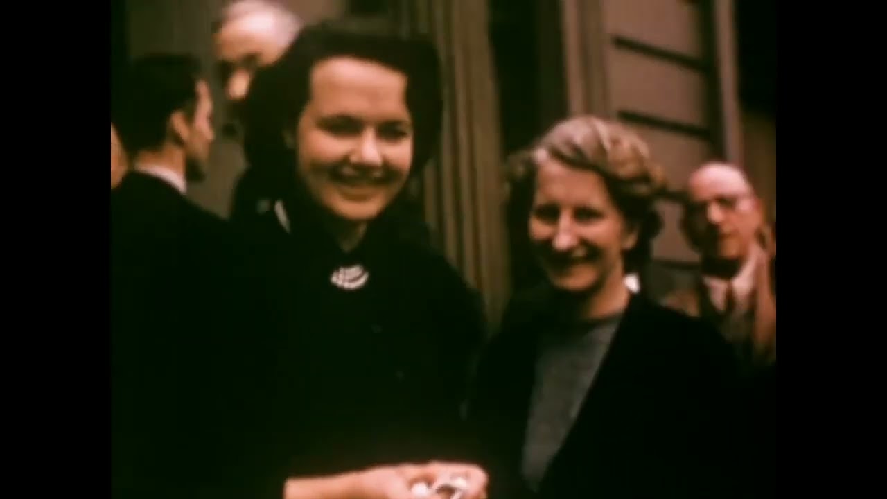 Rare colour footage of Laurel and Hardy in Glasgow in 1952