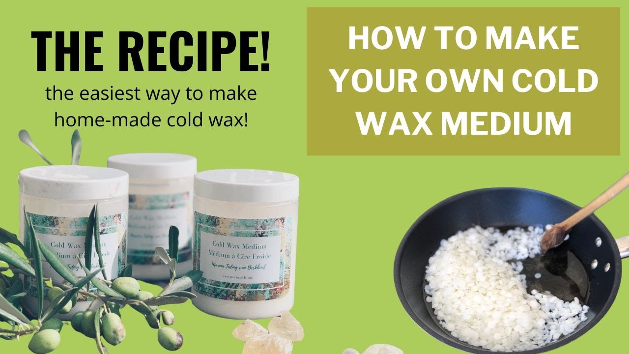 How to make cold wax medium, the recipe! #coldwax #diy