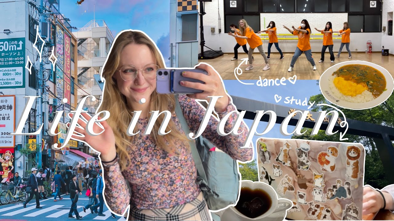 A day in my life studying abroad in Japan 🇯🇵✨📚 homestay life, dance team, classes, food