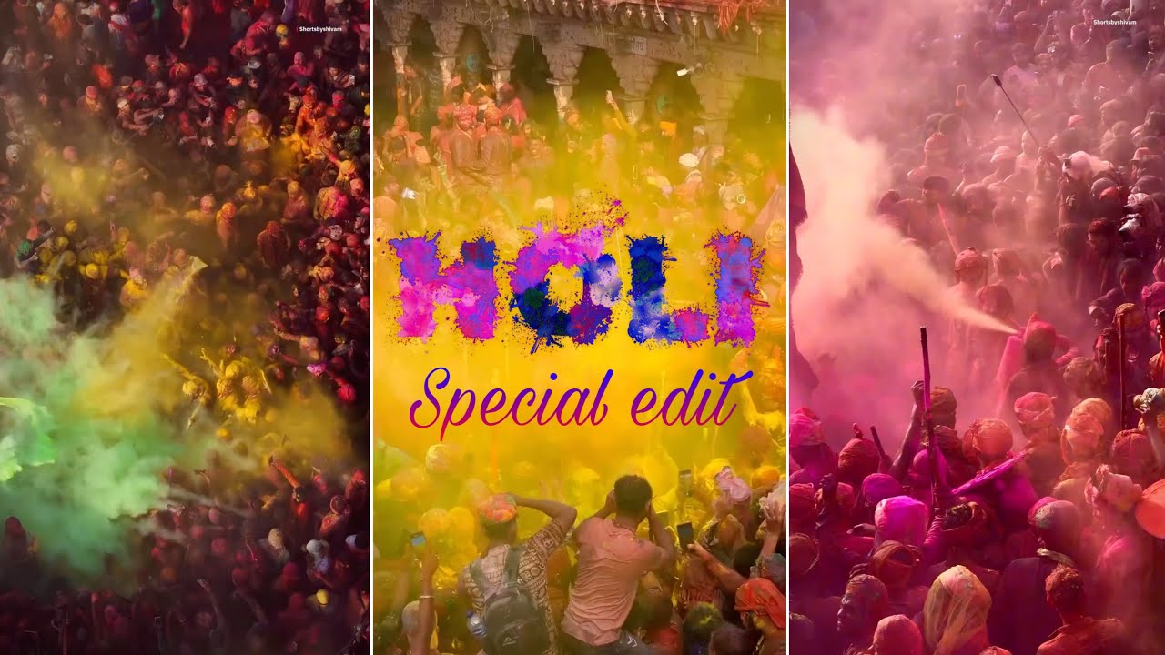 Holi special editing reel video | editing | Instagram video editing | CapCut