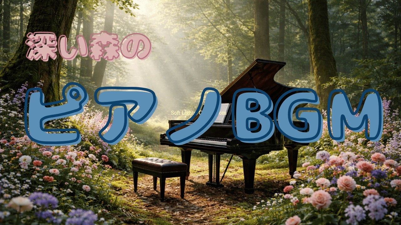 【1時間】深い森のやさしいピアノ – 1時間リラックスBGM