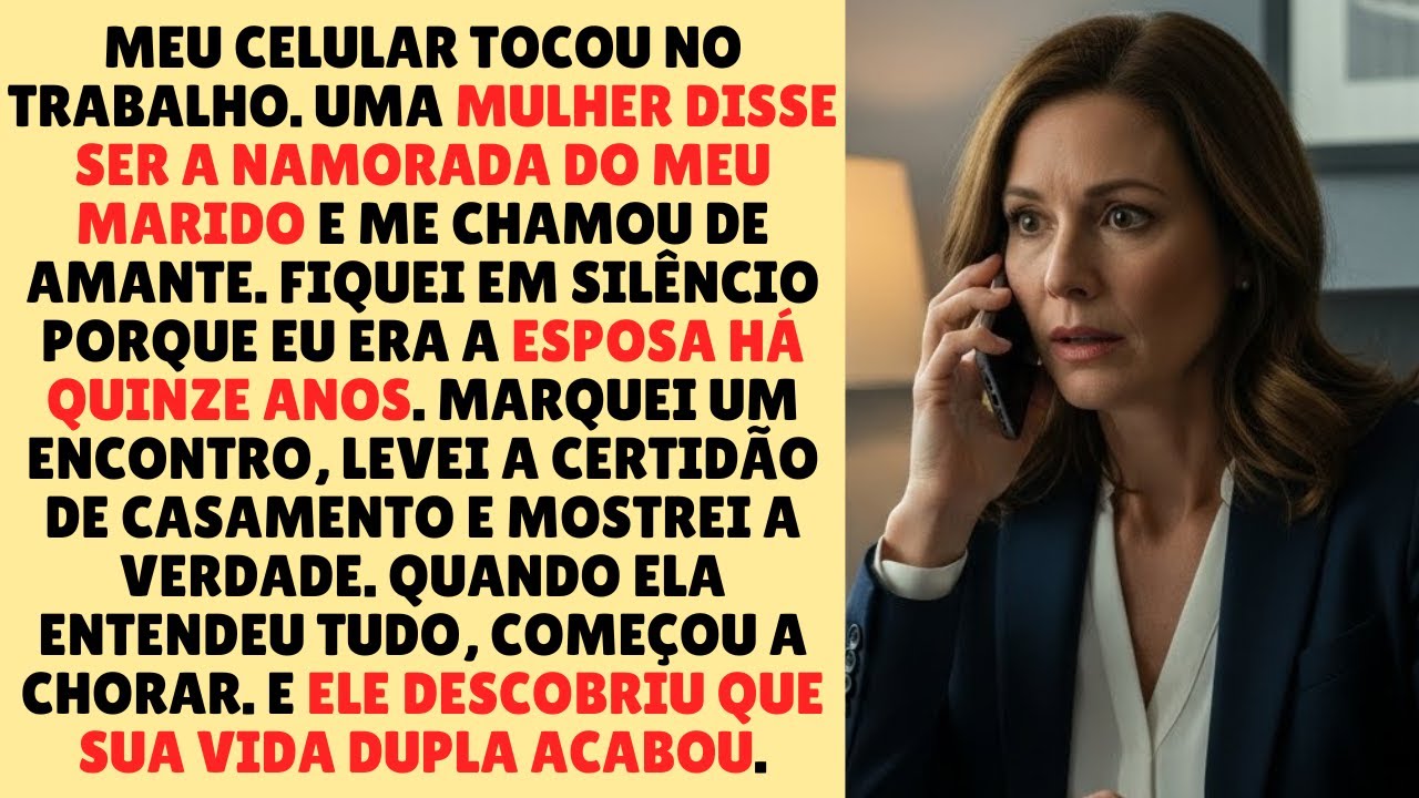 A AMANTE ligou dizendo que eu era a 