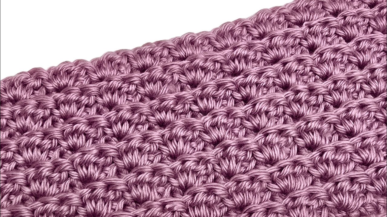 Crochet Easy Stitch For Blankets, Scarfs, and More - Aligned Sedge Stitch