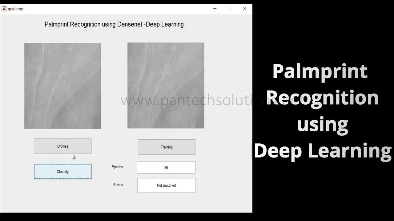 Palmprint Recognition using Deep Learning