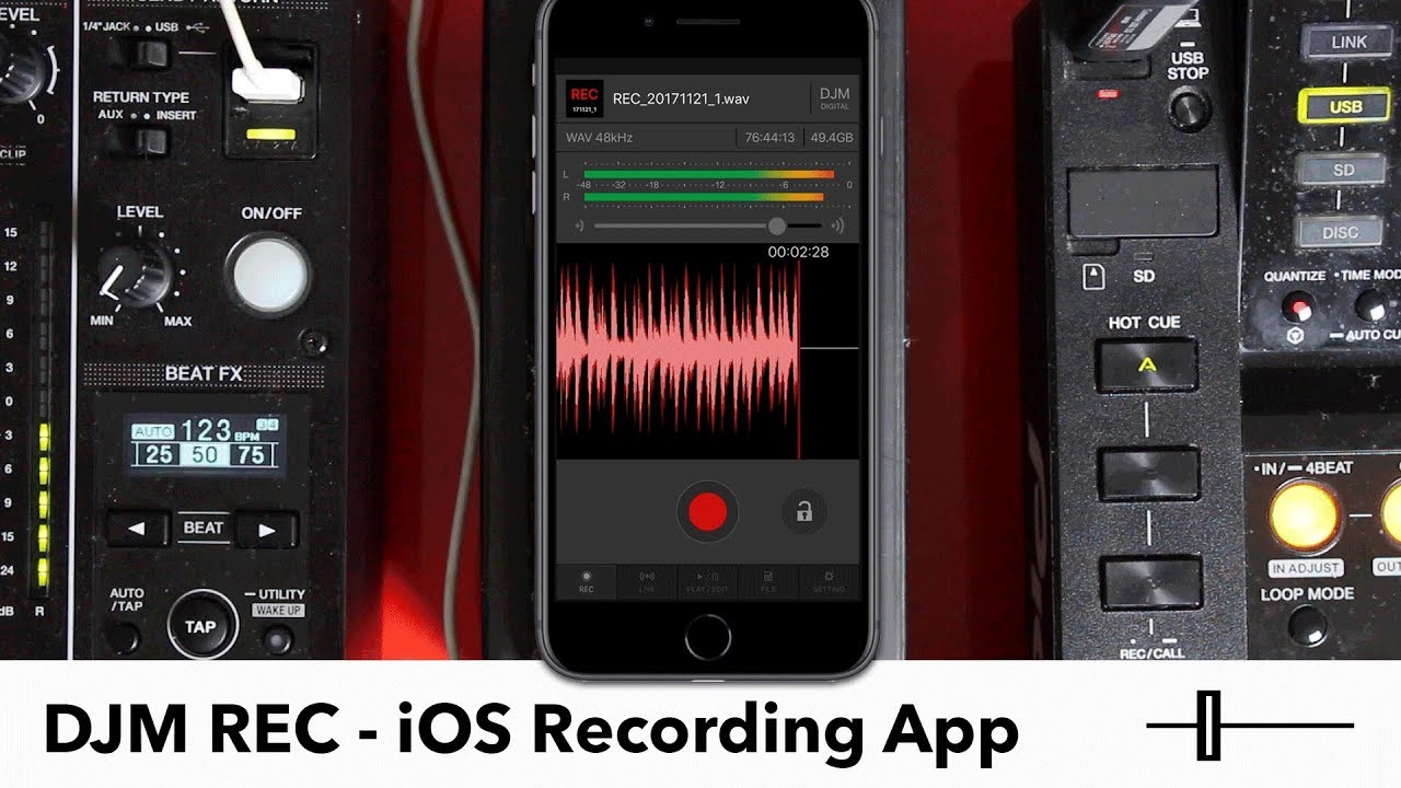 DJM REC Overview - Pioneer DJ's iOS Recording App
