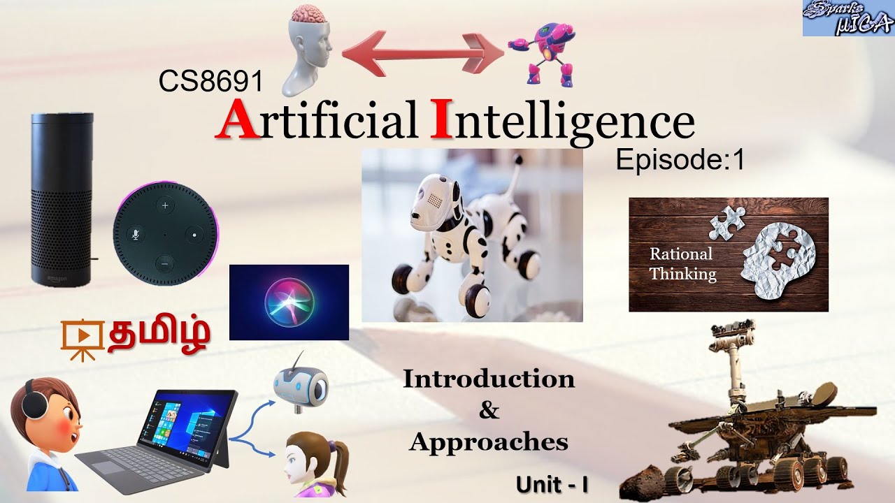 Artificial Intelligence Basics | Approaches | Subset | Real time examples | Quotes |Tamil | Unit 1