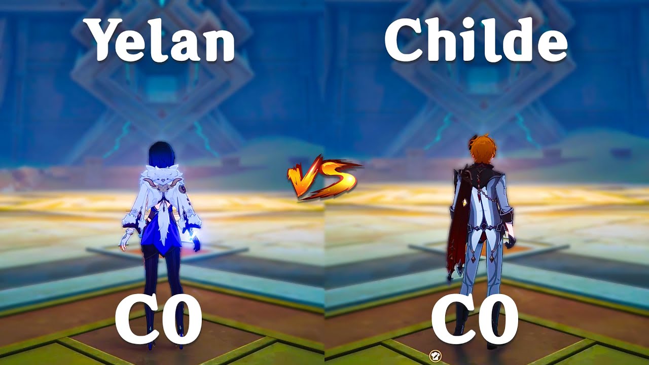 Yelan vs Childe ! Who's the Best ?? Gameplay Comparison ! Genshin Impact !